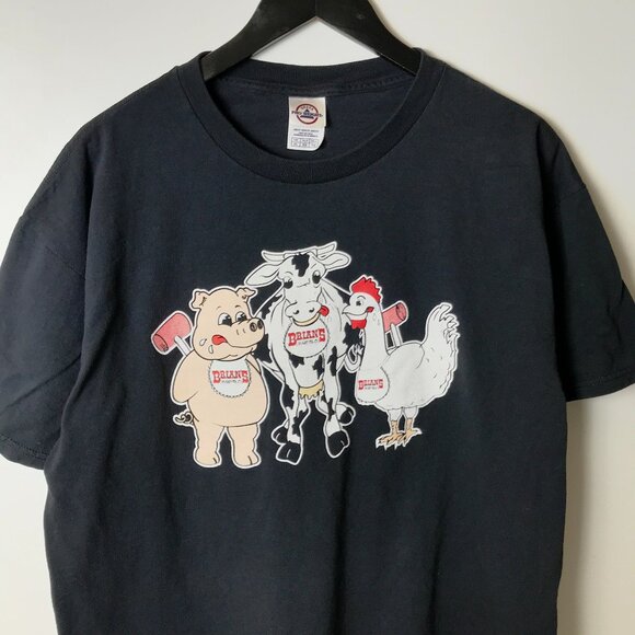 Vintage Y2K Brian's Bar Deland Florida T Shirt Black XL Extra Large Graphic Tee - Picture 5 of 14